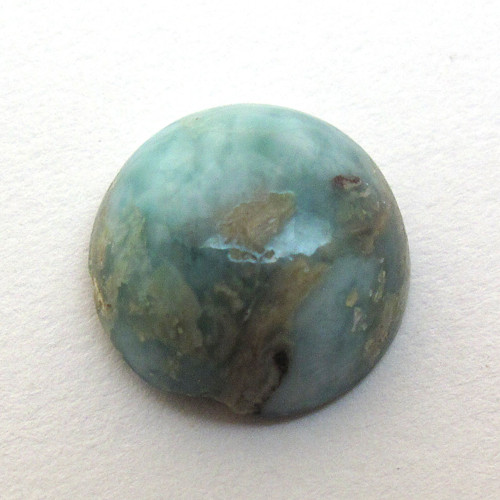 Kabošon larimar kruh 11,3mm — foto 4