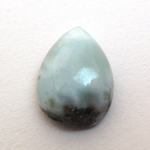 Kabošon larimar kapka 13,8mm — foto 3