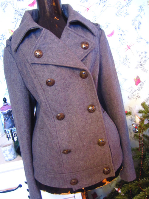 Stylový kabátek sailor in grey — foto 3