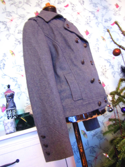 Stylový kabátek sailor in grey — foto 4