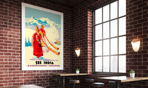 Vintage plakát India Darjeeling — foto 4