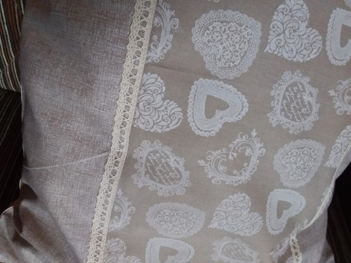 Povlak se srdíčky a krajkou — foto 2
