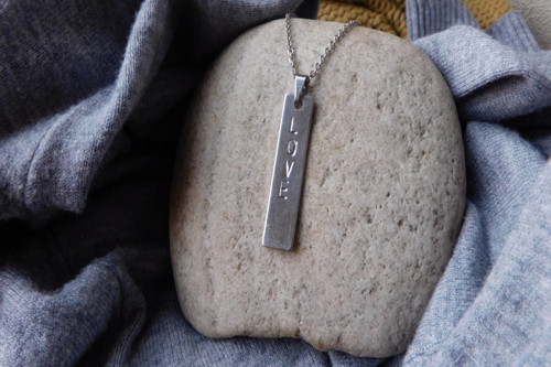 Náhrdelník -Nerezové LOVE — foto 2