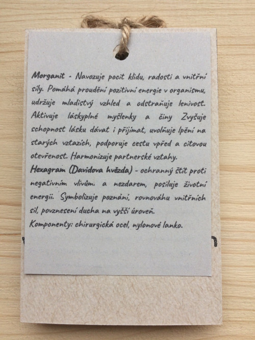 Náramek morganit — foto 2
