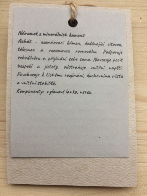 Náramek achát, hvězdný prach — foto 2
