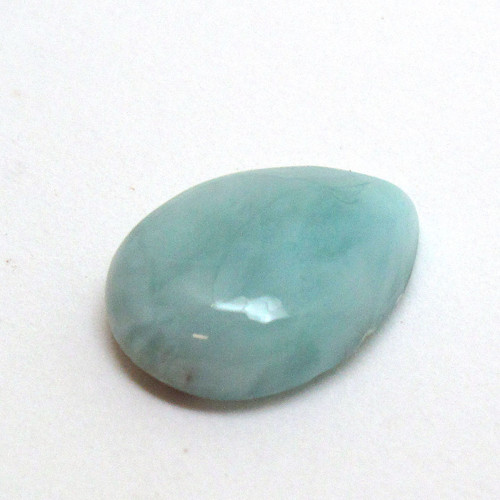 Kabošon larimar kapka 14mm REZERVACE — foto 2