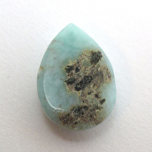 Kabošon larimar kapka 14mm REZERVACE — foto 4