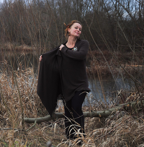 "Čokoládová sova", RECY cardigan OVERSIZED — foto 3