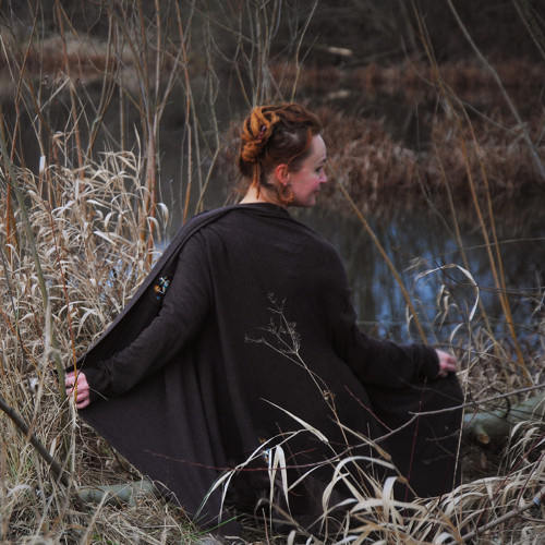 "Čokoládová sova", RECY cardigan OVERSIZED — foto 4