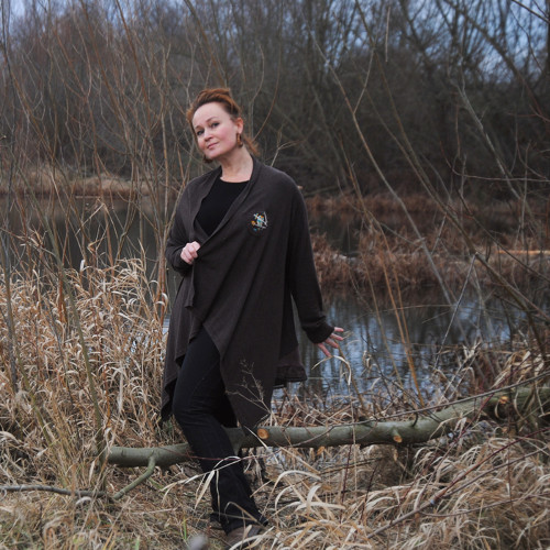 "Čokoládová sova", RECY cardigan OVERSIZED — foto 5