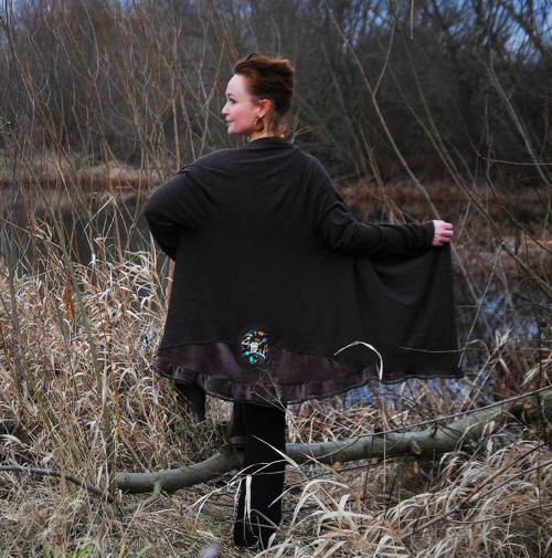 "Čokoládová sova", RECY cardigan OVERSIZED — foto 6