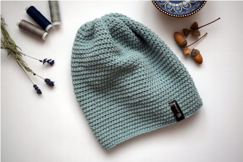Háčkovaná čepice 100% merino — foto 3