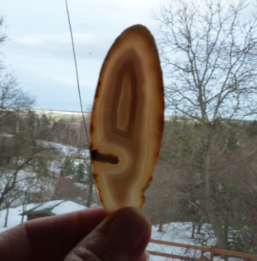 Achát plátek - 7,9 cm — foto 3