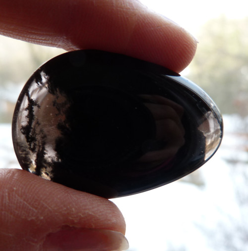 Obsidián kouřový - 4 cm — foto 4