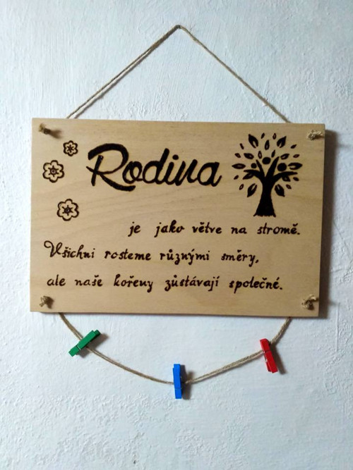 Cedulka RODINA — foto 3