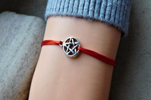 Naušnice protialergické - pentagram — foto 4