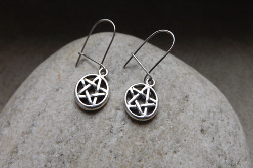 Naušnice protialergické - pentagram — foto 5