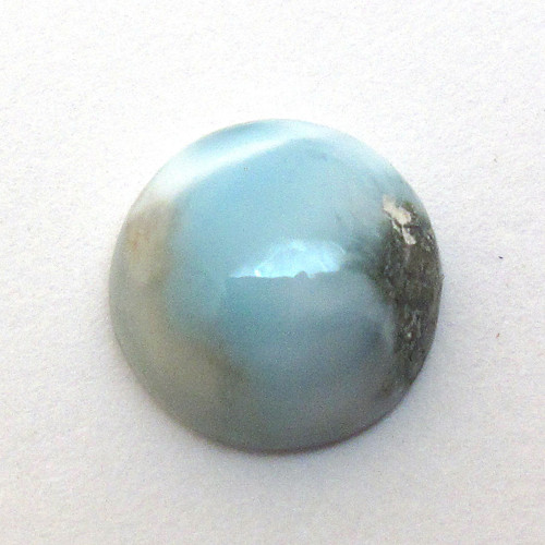 Kabošon larimar kruh 10,2mm — foto 3