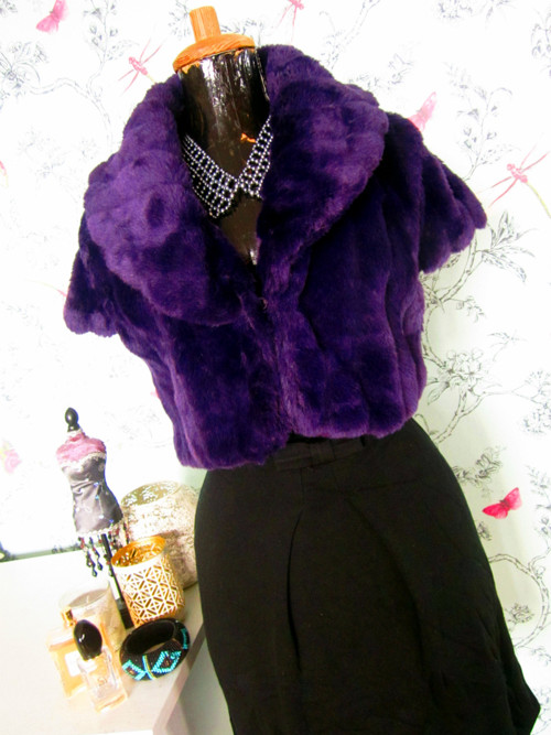 Plyšové bolerko Ultra Violet — foto 2