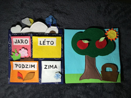 Quiet book Roční období dvoustrana — foto 3