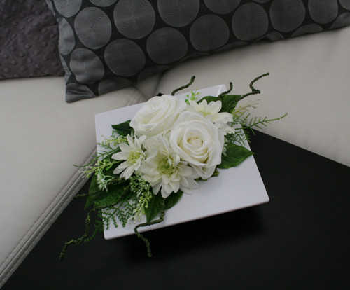 Ikebana s růžemi a chryzantémami — foto 5