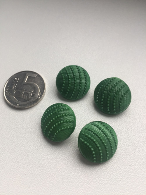 Skleněné knoflíky zelené — foto 2