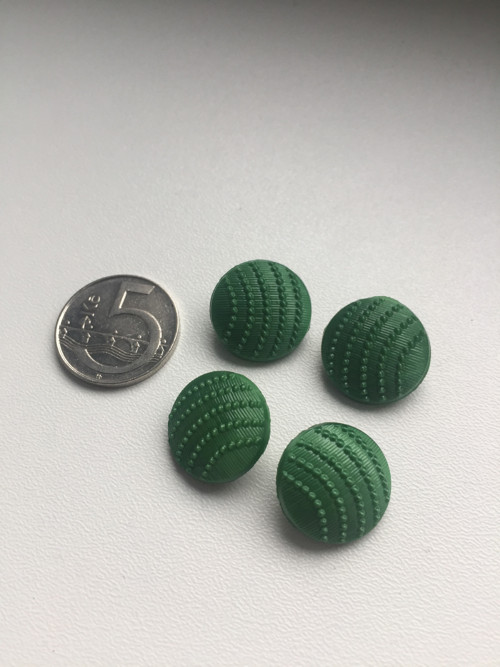 Skleněné knoflíky zelené — foto 3