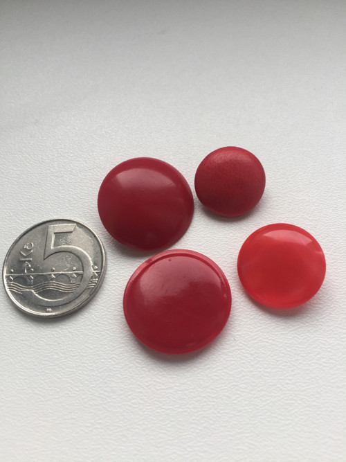 Knoflíky červené směs — foto 2