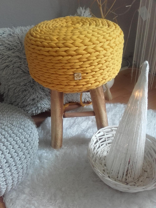 Dizajnová Taburetka YELLOW — foto 4