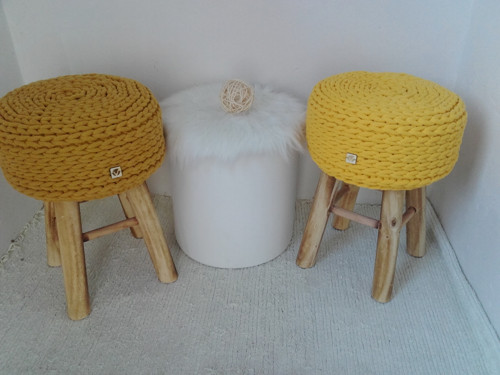 Dizajnová Taburetka YELLOW — foto 2