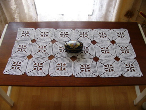 Flanderské vlnky - 93 x 46 cm - bílé — foto 2