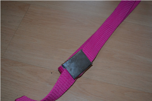 Starý rypsový pásek-pink — foto 2