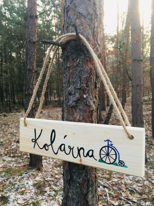Dřevěná malovaná cedule — foto 4
