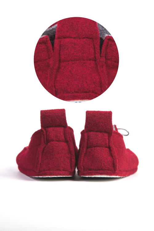 Mokasíny Comfy Tmavě Červené — foto 4