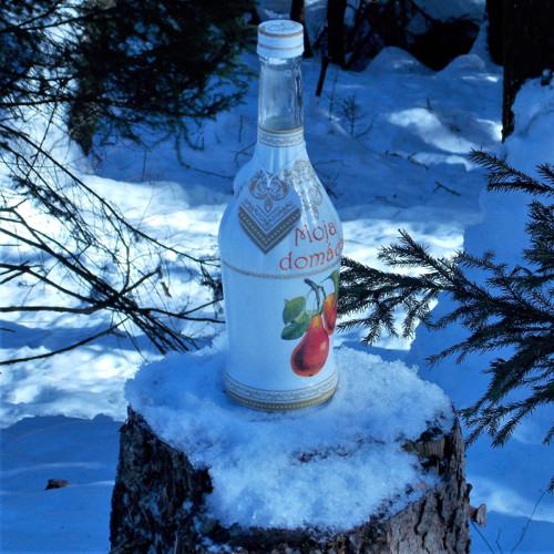 Ozdobná fľaša Moja domáca hruška — foto 2