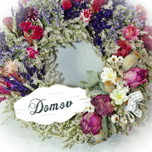 Celoroční věnec - Domov /s růžemi / — foto 2