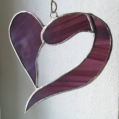Valentýnská srdce - vitráž — foto 2