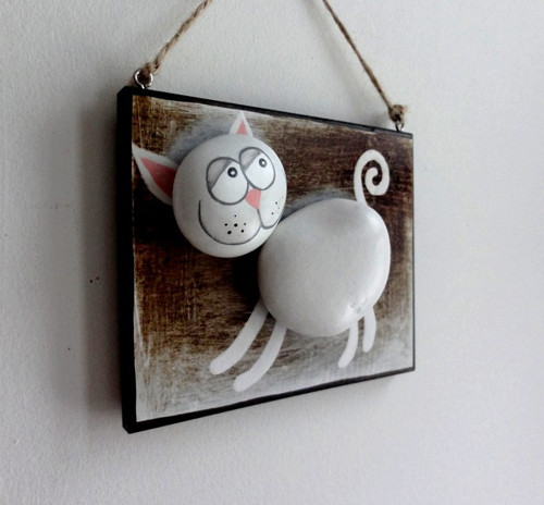 KOČIČKA - obrázek s kamínky — foto 2