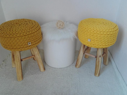 Dizajnová Taburetka MUSTARD — foto 2