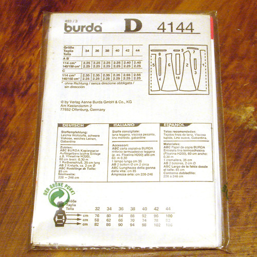 Burda Super Easy 4144 - střih — foto 2