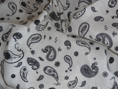 Len se vzory paisley 180g/m2 — foto 2