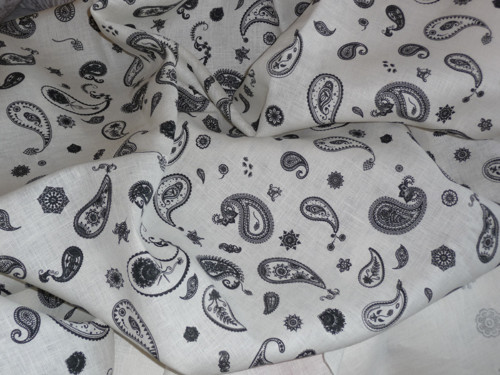 Len se vzory paisley 180g/m2 — foto 3