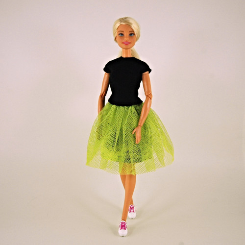 Barbie - Zelená tylovka se spodničkou — foto 3