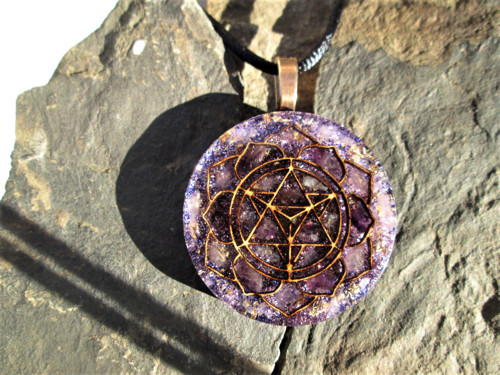Org. šperk ,, Sri Yantra srdeční meditace " — foto 4