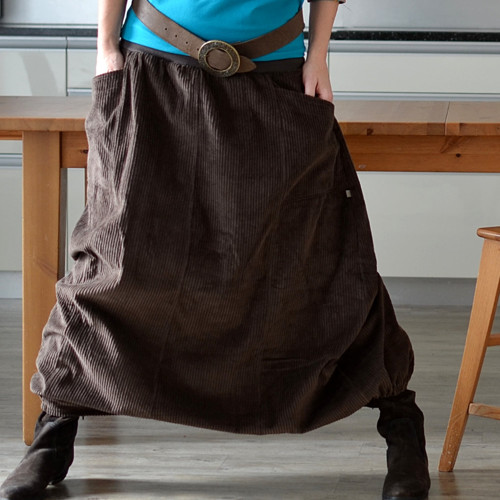 ČOKOLÁDOVÁ - maxisukně JEDINÁ, osmidílná L/XL — foto 5