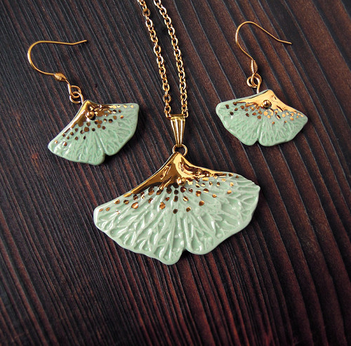 Ginkgo souprava se zlatem — foto 6