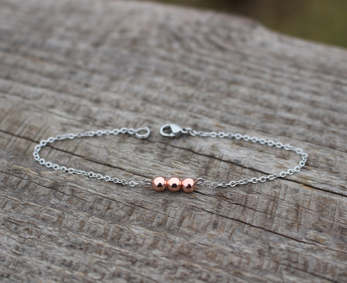 Dinne • rose gold hematit, nerez. ocel — foto 2