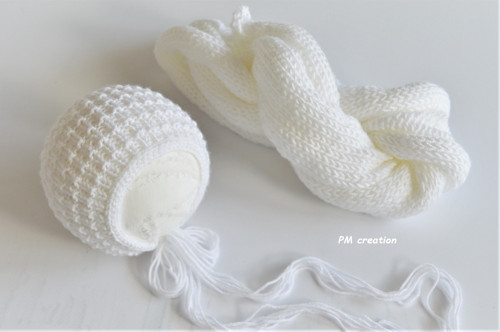 Wrap-dečka,, na focení miminek,, bílý — foto 4