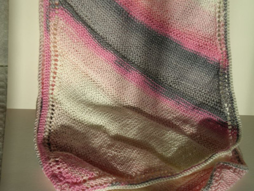 Pink - White - Grey Scarf — foto 3