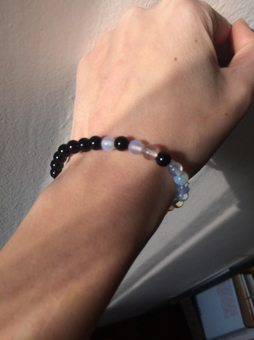 Náramky Banda Jin Jang Mini Onyx Opalit — foto 4